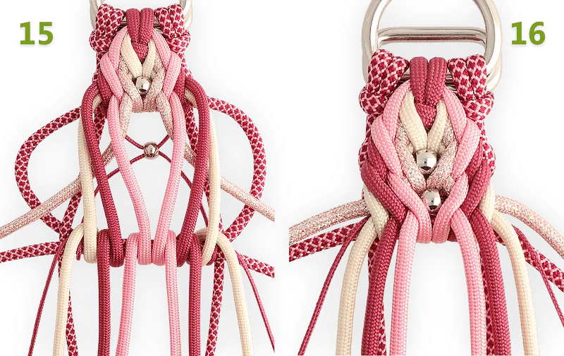 Comment toutes les cordes doivent être pour le prochain noeud et à quoi cela ressemble après l'avoir serré.