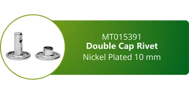 Double Cap Rivet Nickel Plated 10 mm