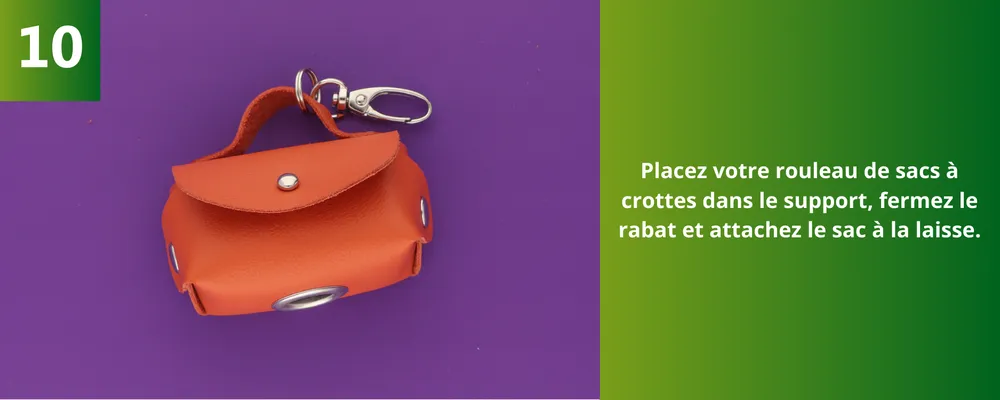 Résultat DIY porte-sac à crottes en cuir paracord.eu