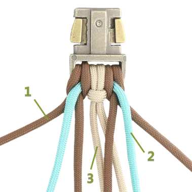 Turquoise paracorde tutoriel